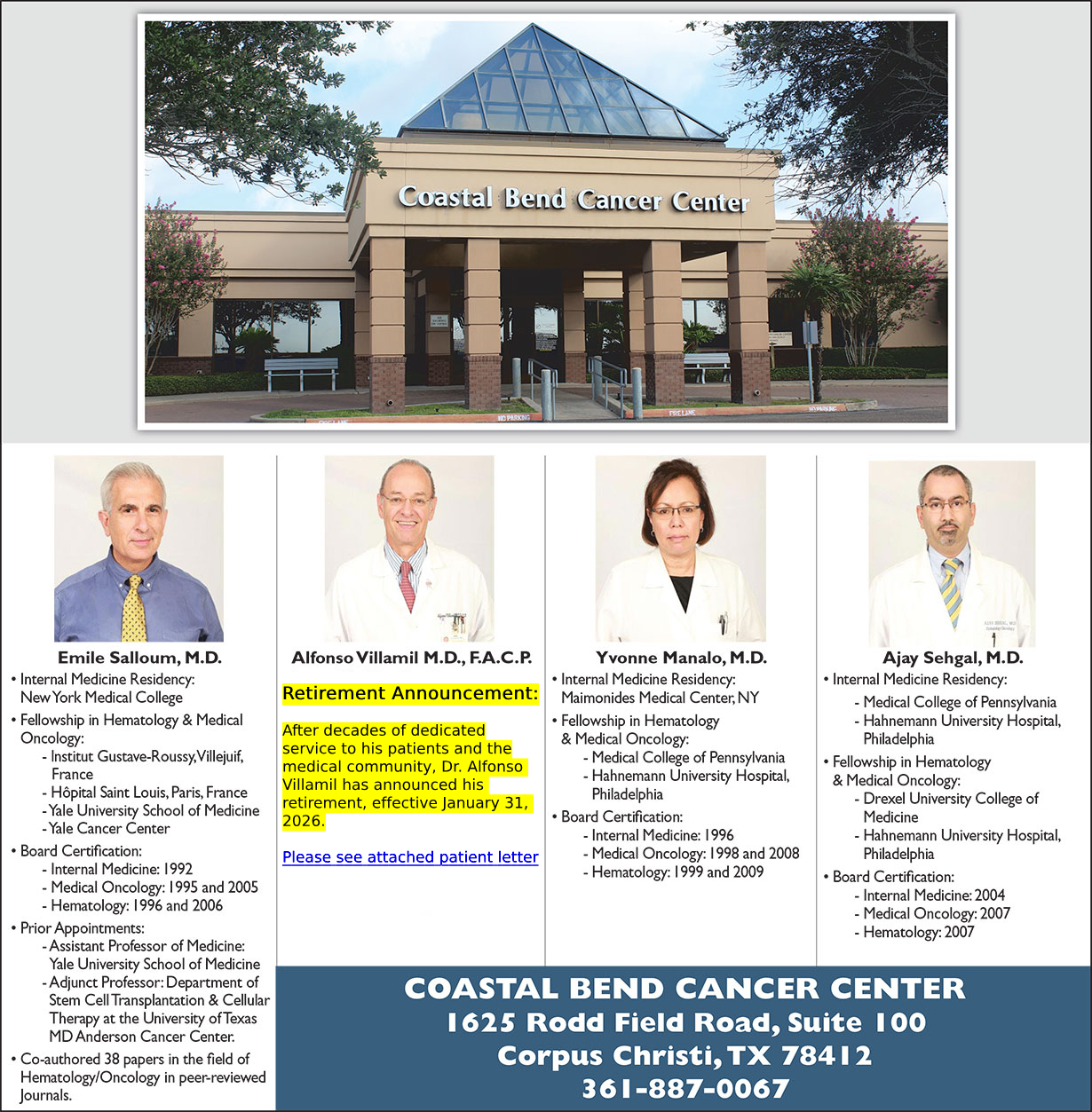 Coastal Bend Cancer Center